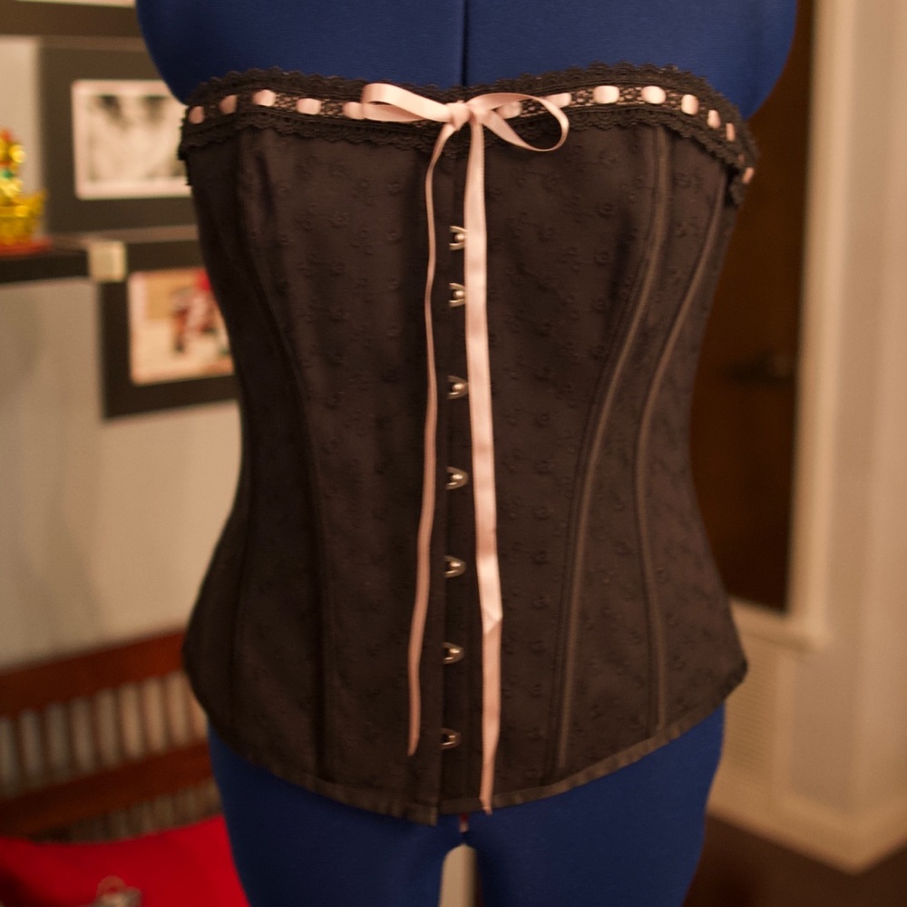 Corset Story Victorian Style Black Corset - 34”